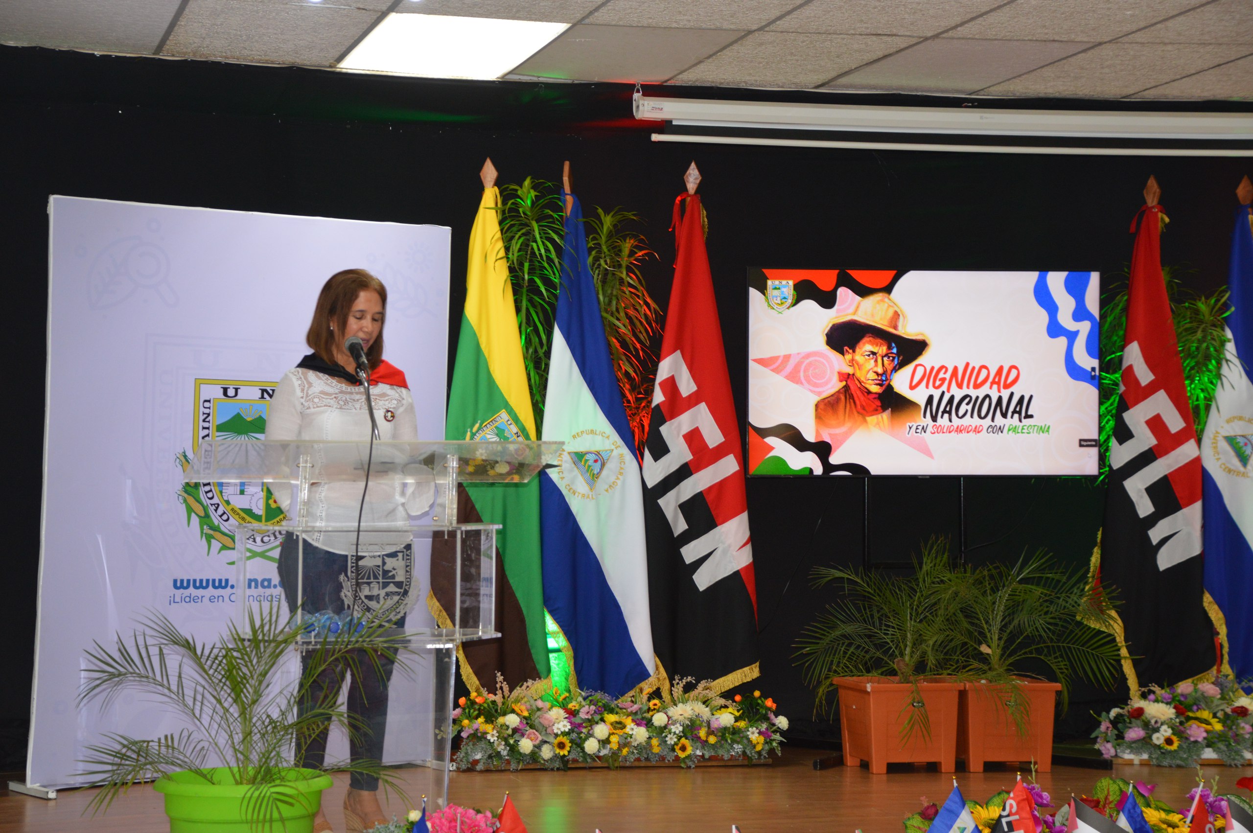 Vicerectora Eva Gutiérrez, UNA-Nicaragua