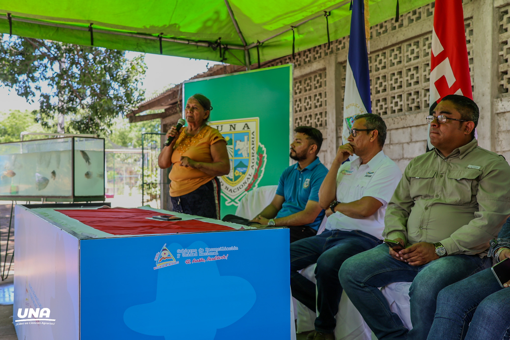 Invitados especiales, lanzamiento de la Escuela de Pesca y Acuicultura